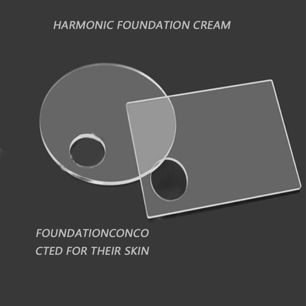 3 PCS Acrylic Cosmetic Makeup Palette Liquid Foundation Mixing Palette Art nail Palette Pigment for Nail Art Beauty Salon Color Cream Liquid Foundation Mixing Palette