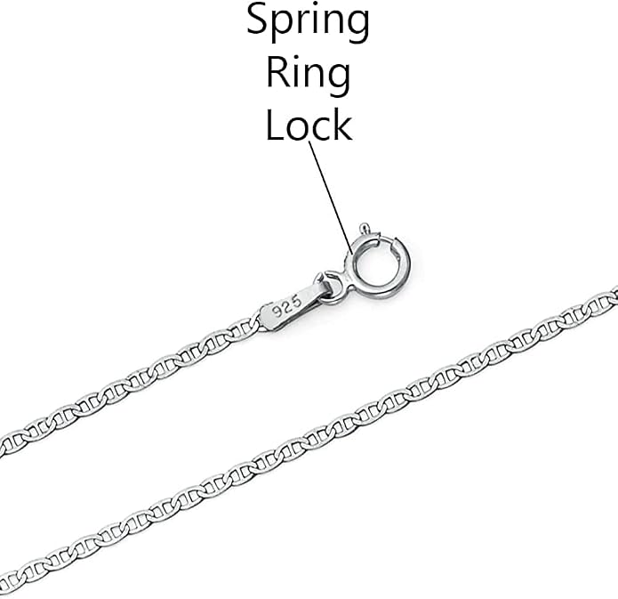 Savlano 925 Sterling Silver Solid Italian Figaro, Rope,Herringbone, Curb, Ball Bead, Snake, Mariner Chain Anklet for Women, Comes in 0.8mm - 5mm With Gift Box