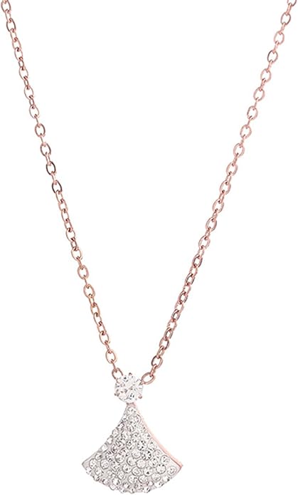 925 Sterling Silver Necklace for Women Trendy, Charming Layered Necklace with Cubic Zirconia Pendant for Her Womens Dainty Diamond Choker Necklaces Holiday Jewelry Gifts for Mom Wife Daughter Lover