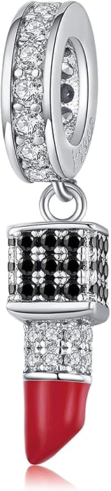 NINGAN 925 Sterling Silver Charm Golden Love Charm Buckle Safety Chain Travel Bead Firefly Dragonfly Pendant, Suitable for Women Bracelet and Necklace as Gift from Mom and Friends