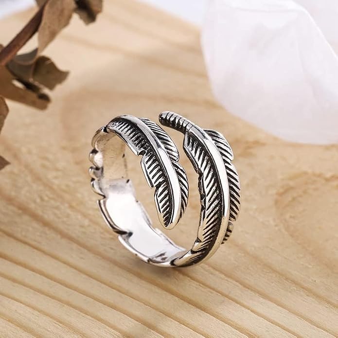 925 Sterling Silver Ring Minimalist Adjustable Rings Band Handmade Rings for Women Girls