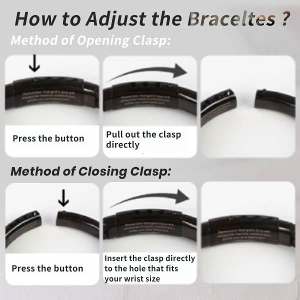 2 Pack Men's Inspirational Cross Bracelets, Double-Row Braided Leather Faith Bracelets, Stainless Steel Adjustable Cuff Bangle Bracelet Encouragement Motivational Gift for Men Teenage, Black