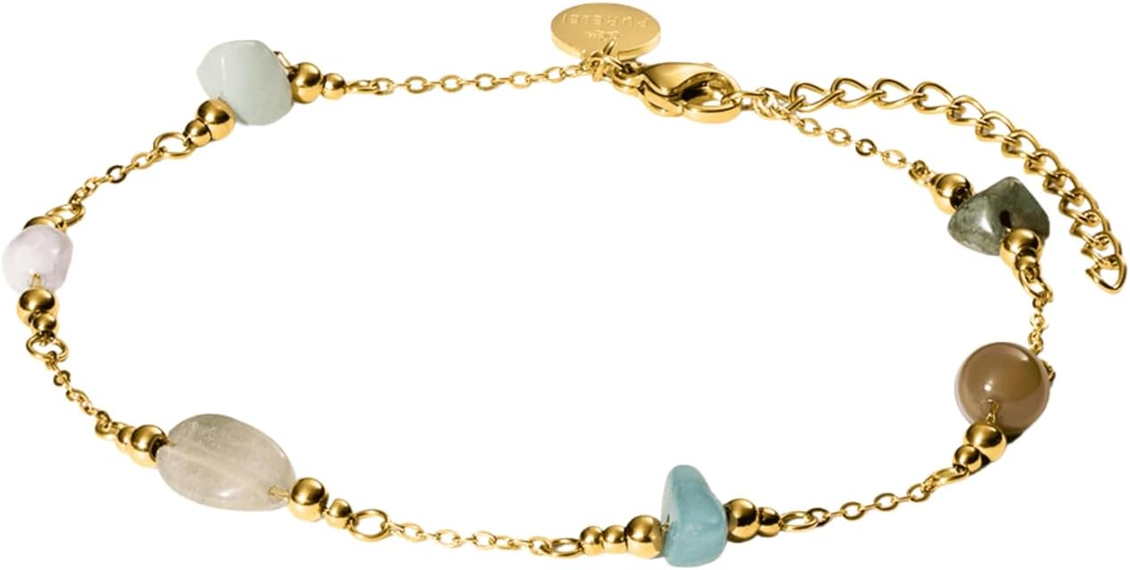 Purelei® Anklet Island Dreams – 14K Gold plated stainless steel jewelry – Water-resistant anklet for women – Fashion jewelry for your individual look