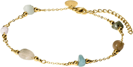 Purelei® Anklet Island Dreams – 14K Gold plated stainless steel jewelry – Water-resistant anklet for women – Fashion jewelry for your individual look