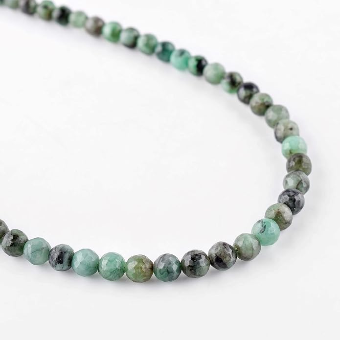 Natural Gemstone Dainty Pendant Necklace for Women Handmade Crystal Jewelry 925 Sterling Silver 18 Inch Chain Healing Chakra Christmas Birthday Gift for Her