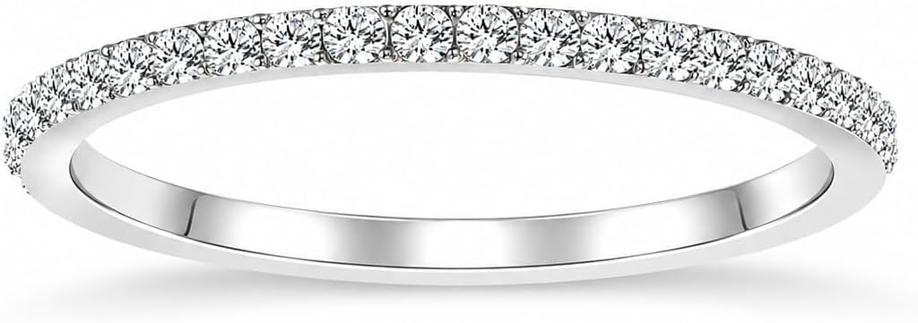 Birthstone Rings For Women, Silver Stackable Cubic Zirconia Stainless Steel Birth Stone Ring To My Daughter/Mom Birthday Unique Gifts Jewelry