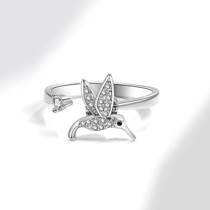 925 Sterling Silver Ring Minimalist Adjustable Rings Band Handmade Rings for Women Girls