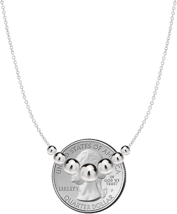 Savlano 925 Sterling Silver 14K Gold Plated 18 Inch Italian Solid Graduated Bead Ball Necklace Chain Comes With Gift Box for Women - Made in Italy