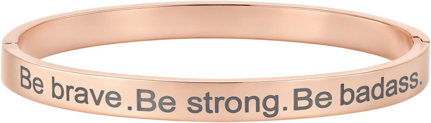 Inspirational Christian Bracelet for Women, Oval Engraved Bible Verse Love Bangle Cuff, Faith Scripture Jewelry, Religious Encouragement Gift for Mom Daughter Sister Friend