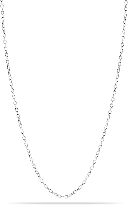 LeCalla 925 Sterling Silver Italian Jewelry Adjustable Chain Necklace, Sliding Bolo Chain Necklace for Women Slider Chain 14 to 24 Inch.
