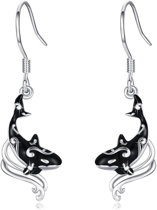 Butterfly/Cardinal/Rabbit/Frog/Turtle/Dragonfly/Flamingo/Mermaid/Hummingbird/Robin/Raven/Owl/Whale/Cat Earrings S925 Sterling Silver Animal Jewelry Gifts for Birthday Christmas
