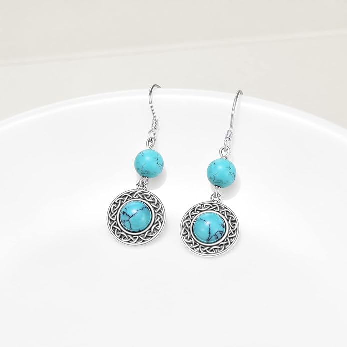 POPLYKE 925 Sterling Silver Tree of Life Dangle Earrings for Women Fashion Abalone Shell Jewelry Gifts for Mom Sister Friend Birthday