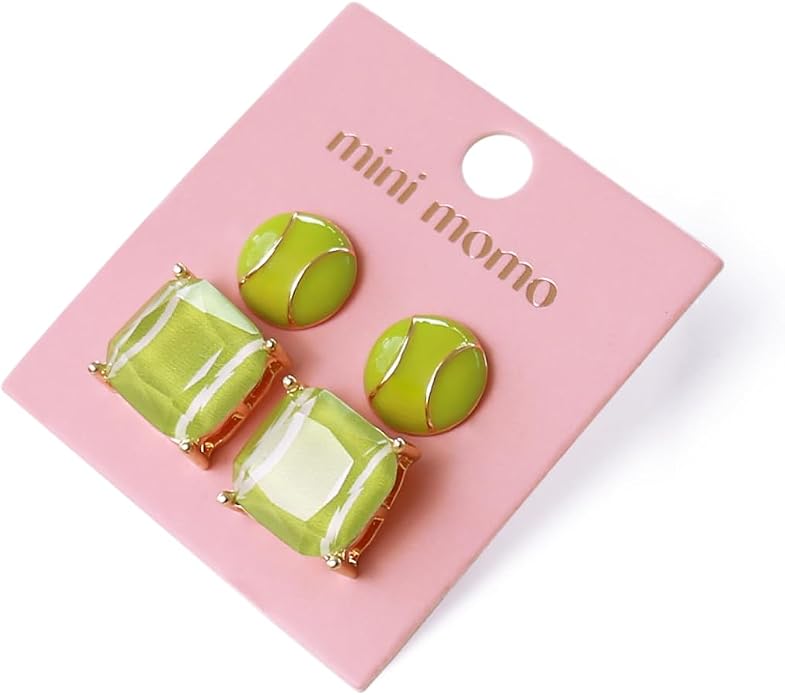 Sports Earring Set for Women Multi Pairs Assorted Multipack - Stud Earrings Jewelry Gift for Sports Mom Football, Baseball, Basketball, Soccer Team