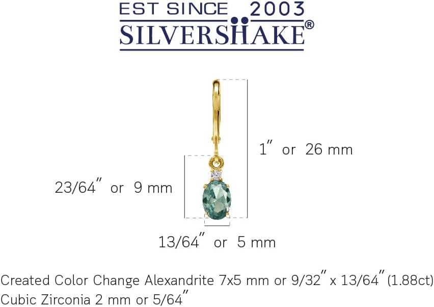 Silvershake White Gold Plated 925 Sterling Silver Leverback Earrings