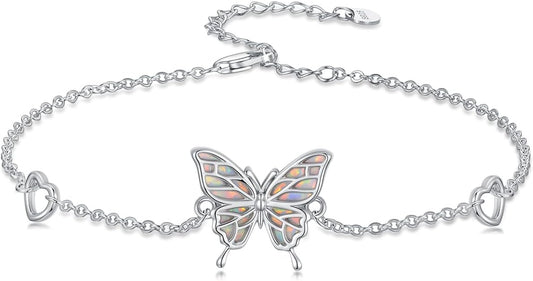 Dorunmo 925 Sterling Silver Anklet Bracelet Mother’s Day Birthday Jewelry Gifts for Women Wife Girlfriend Mom Her