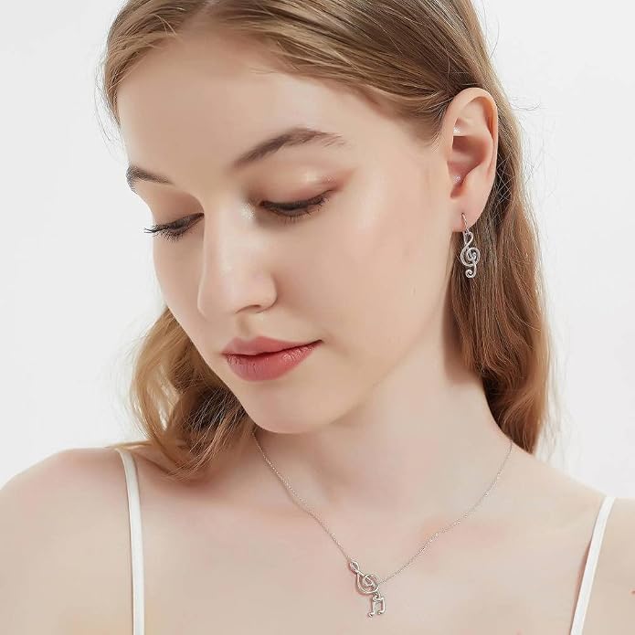 BERRICLE Sterling Silver Minimalist Dangle Earrings for Women, Gold Flashed Fish Hook/Leverback Drop Earrings - Trendy Design in Ball Bead, Bar, Teardrop, Treble Clef Music Note