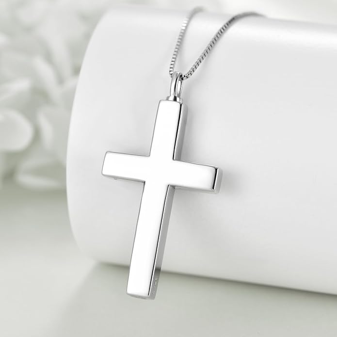 POPLYKE Cross Necklace 925 Sterling Silver Philippians 4:13 I Can Do All The Things Inspirational Necklace Gifts for Women Men 20+2''