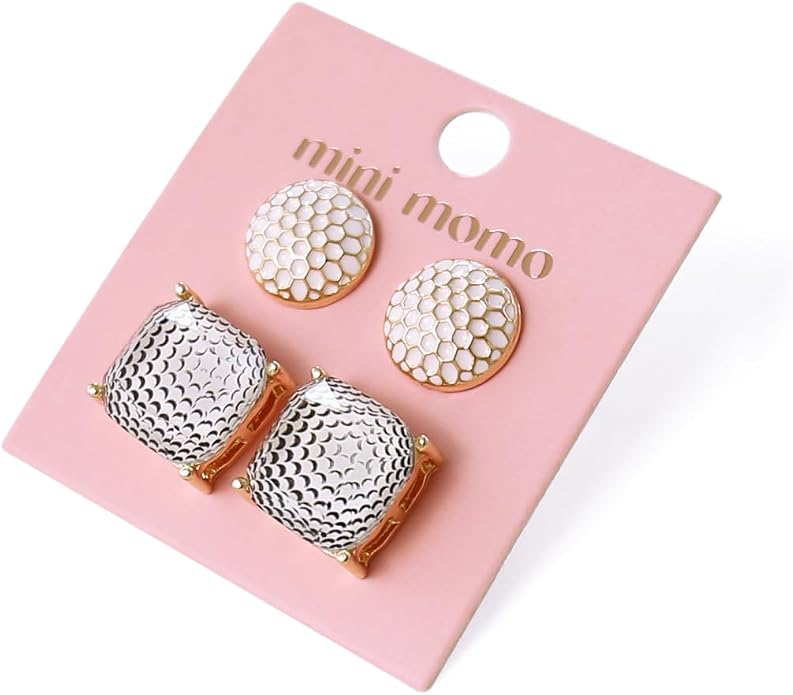 Sports Earring Set for Women Multi Pairs Assorted Multipack - Stud Earrings Jewelry Gift for Sports Mom Football, Baseball, Basketball, Soccer Team