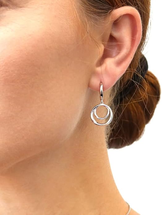 BERRICLE Sterling Silver Minimalist Dangle Earrings for Women, Gold Flashed Fish Hook/Leverback Drop Earrings - Trendy Design in Ball Bead, Bar, Teardrop, Treble Clef Music Note