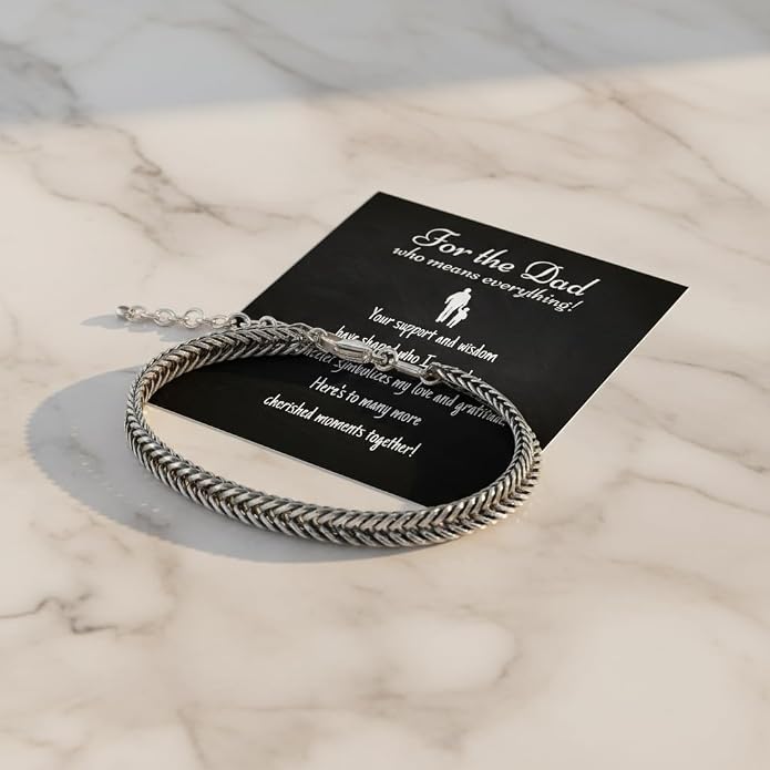 Galis Chain Bracelets For Men - Premium Stainless Steel, Silver, Gold Plated Non Tarnish - Mens Jewelry, Fathers Day Gift