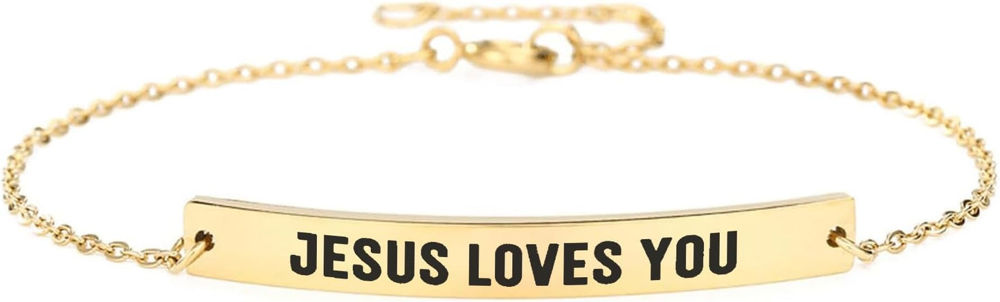 Dont Let The Hard Days Win Bracelet - Gold Hard Day Motivational Bangle Stainless Steel Engraved Words, Inspirational Chain Jewelry Gifts for Women Friend