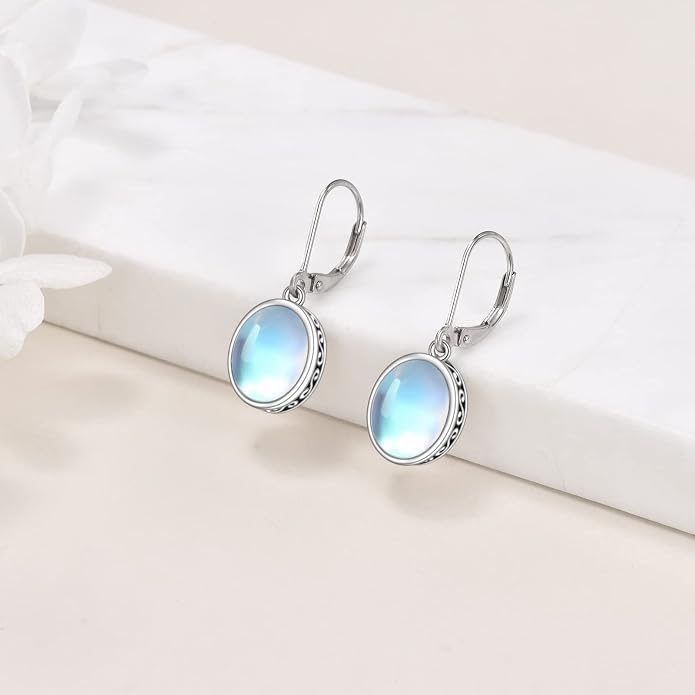 POPLYKE Celtic Filigree Teardrop Drop Dangle Earrings Sterling Silver Leverback Earrings Jewelry for Women