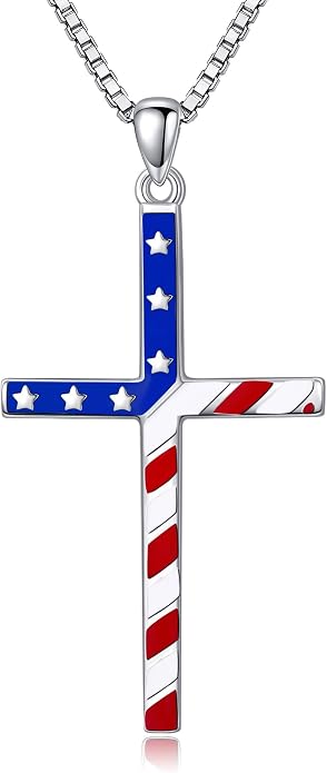 POPLYKE Cross Necklace 925 Sterling Silver Philippians 4:13 I Can Do All The Things Inspirational Necklace Gifts for Women Men 20+2''