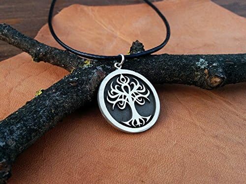Baldur Jewelry - Handcrafted Yggdrasil Viking Norse World Tree of Life Pendant Necklace Amulet Jewelry | 925 Sterling-Silver Tree of Life Necklace | Viking Gifts |Jewelry for Men Women