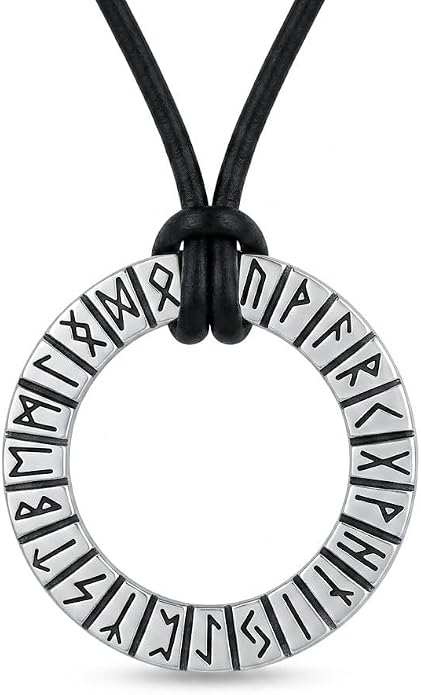 Viking Necklace for Men 925 Sterling Silver Norse Viking Pendant Norse Jewelry for Dad Husband, w/Stainless Steel Chain 22"+2"