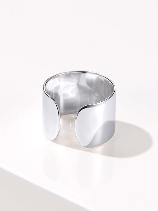 ChicSilver Silver Toe Rings for Women Balck Toe Rings for Women Non Tarnish Wide Band Toe Ring Black Toe Jewelry for Summer Beach