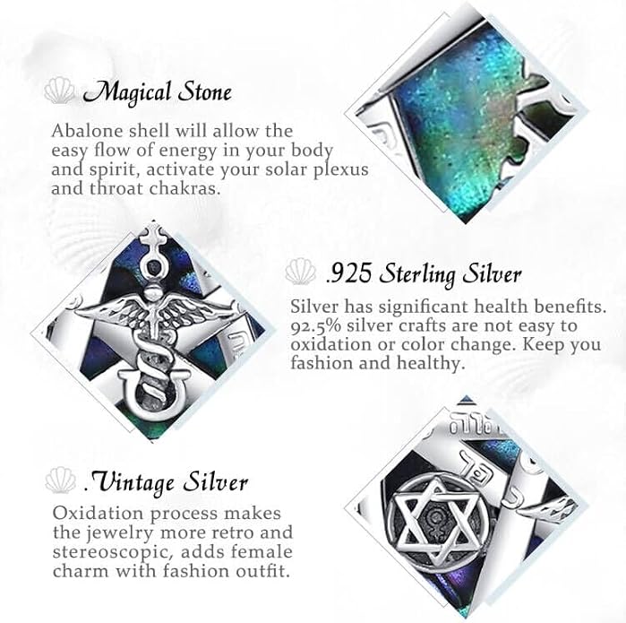 AEONSLOVE Tetragrammaton De Plata 925 Sterling Silver Tetragrammaton Necklace/Metatron Cube Pendant Amuleto De Proteccion Gifts for Women Men