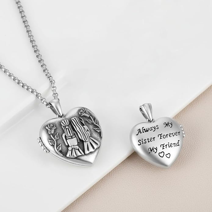 925 Sterling Silver Necklace for Men Women, Birthday Keepsake Jewelry Gifts for Mom Dad Friend