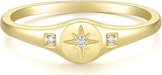 Mameloly 1.5mm 14K Gold Plated Wedding Bands for Women Dainty Stackable Thin Dot Ring Statement Ring Size 3-12