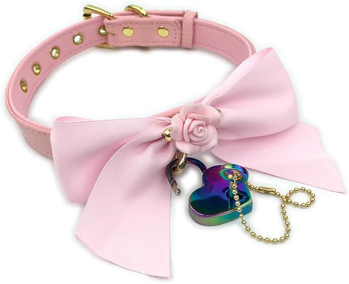 Destiny Love Handmade Rose Flower Choker Collar Necklace Velvet Necklace with Box for Women and Men