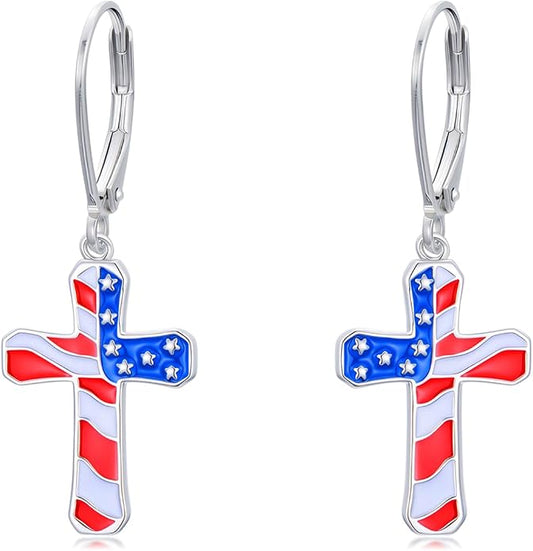 Seiyang Dangle Earrings 925 Sterling Silver Animal/American Flag/Turquoise Dangle Drop Earrings Jewelry Gifts for Women