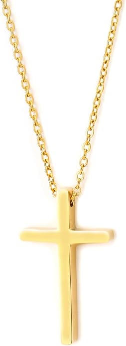 14K Gold Plated Paper Clip Chain Link Necklace Satellite Cross Key Starfish Turquoise Heart Necklace for Women