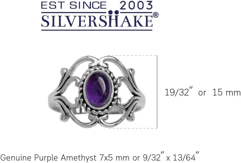 Silvershake Bezel Set Cabochon Gemstone Surrounded by Twisted Rope White Gold Plated 925 Sterling Silver Victorian Style Ring
