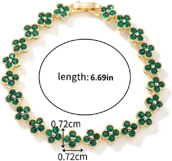 18K gold-plated mother of pearl enamel, adjustable clover lucky bracelet for women/New Year gift/Valentine's Day gift