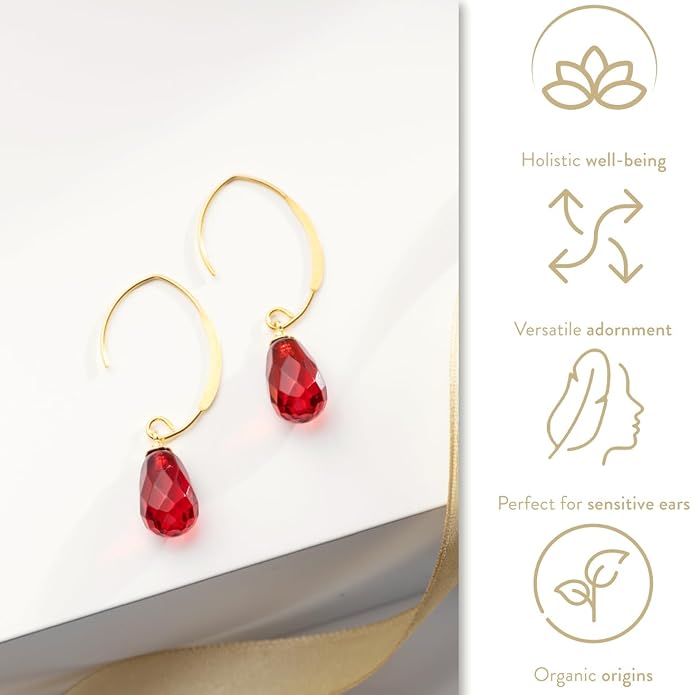 Pull-Through Earrings, Amber Jewelry, Faceted Sparkling Amber Earrings - Parent