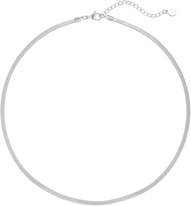 Natural Freshwater Baroque Pearl Necklace 14K Gold Plated Dainty Choker Necklace for Women Girls Snake Chain/Cuban Link/Paperclip/Ball Beaded Chain/Tennis Chain Fashion Jewelry for Gift