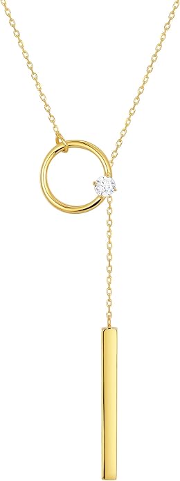 S.Leaf 18K Gold Plated Cubic Zirconia Choker Necklace for Women 925 Sterling Silver Layered Coin Moon Star Heart Circle Crystal Lariat Pendant Necklaces Gifts for Women Trendy