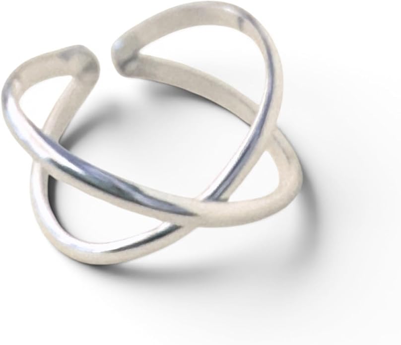 TOE RINGS & THINGS CrissCross Adjustable Toe Ring | Gold Filled or Sterling Silver | One Size Fits All