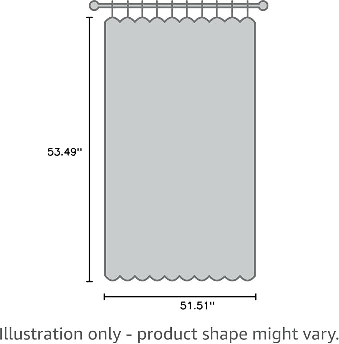 DriftAway Julia Blackout Curtains Grommet 2 Panels, W52xL54, Gray | Floral Curtains, Bedroom, Living Room, Room Darking, Watercolor Pattern, 2 Layers, Thermal Insulated, Window Treatment