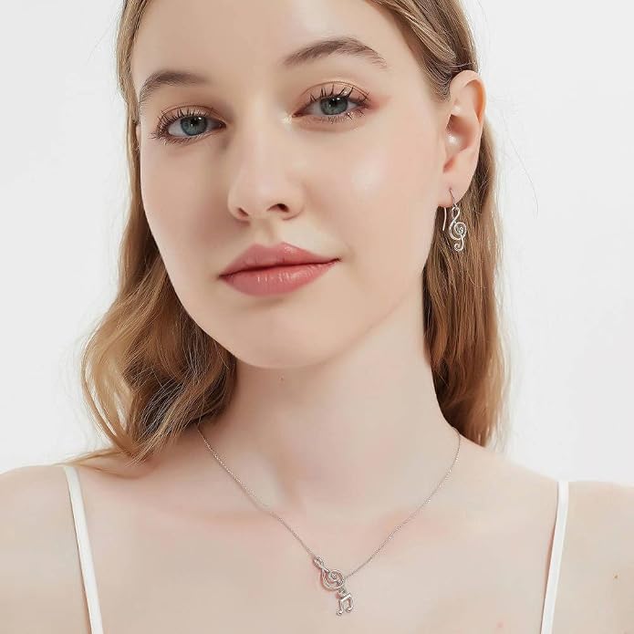 BERRICLE Sterling Silver Minimalist Dangle Earrings for Women, Gold Flashed Fish Hook/Leverback Drop Earrings - Trendy Design in Ball Bead, Bar, Teardrop, Treble Clef Music Note