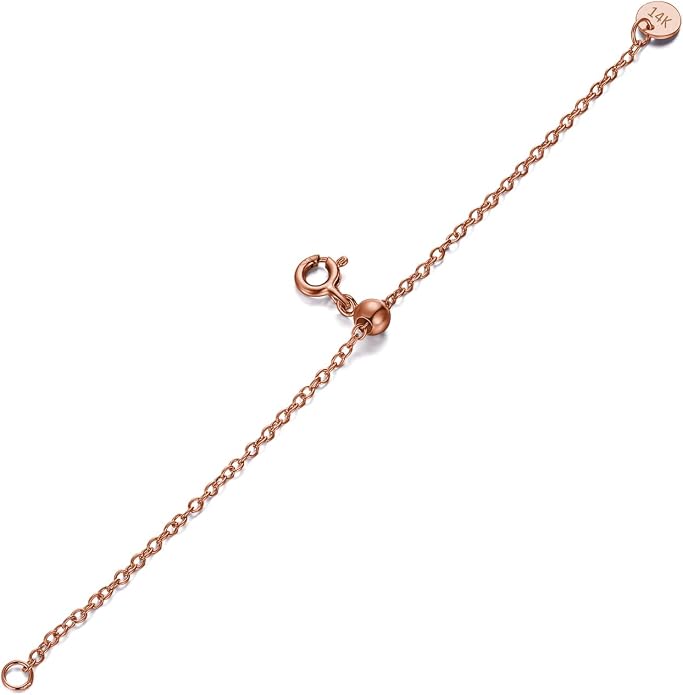 1pc 925 Sterling Silver 1.5mm Necklace Extender Chain 4inch Bracelet Anklet Single Bead Extension Adjustable Length