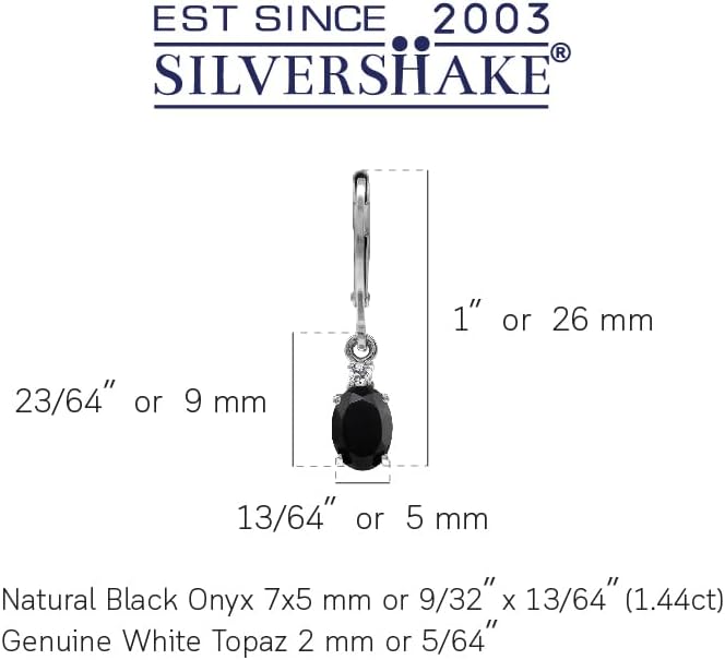 Silvershake White Gold Plated 925 Sterling Silver Leverback Earrings