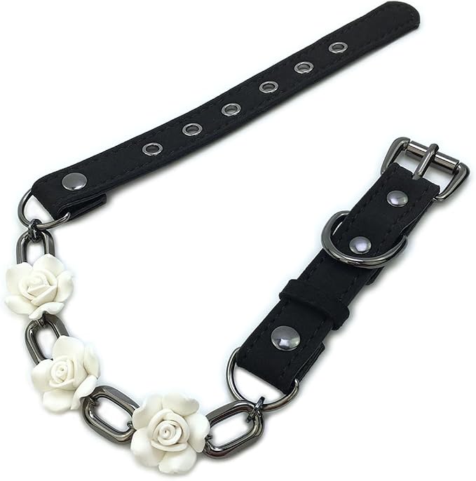 Destiny Love Handmade Rose Flower Choker Collar Necklace Velvet Necklace with Box for Women and Men