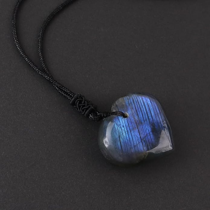 Natural Raw Crystal Necklace for Women Irregular Stone Necklaces Spiritual Gemstone Pendant with Adjustable Rope