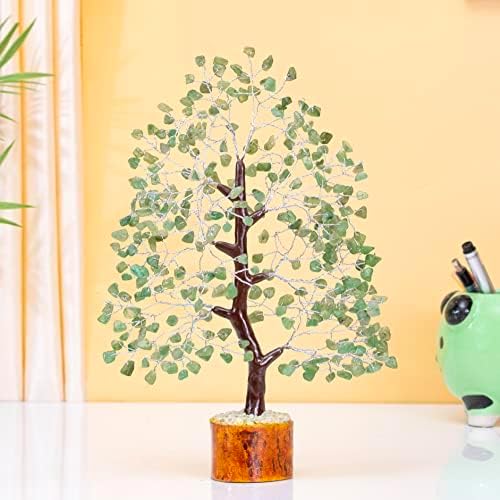 Crocon® Green Jade Crystals and Healing Stones Tree, Birthday Gifts for Women, Sister Birthday Gifts, Crystal Tree of Life for Positive Energy, Home Office Decor, Spiritual Gift for Women & Men