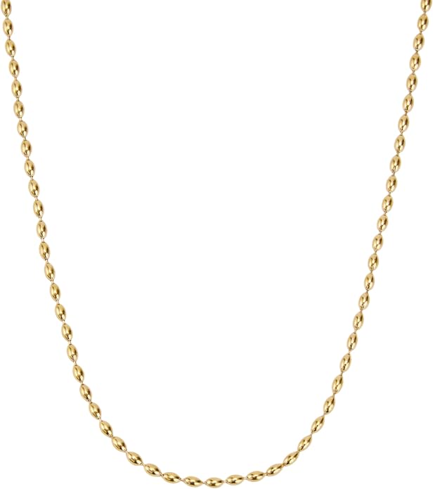 Hey Harper Gold Necklace For Women Trendy Necklace - 14K Golden PVD Coating Waterproof & Sweatproof Non Tarnish Jewelry Chain Necklaces